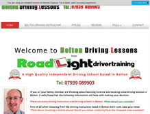 Tablet Screenshot of boltondrivinglessons.co.uk